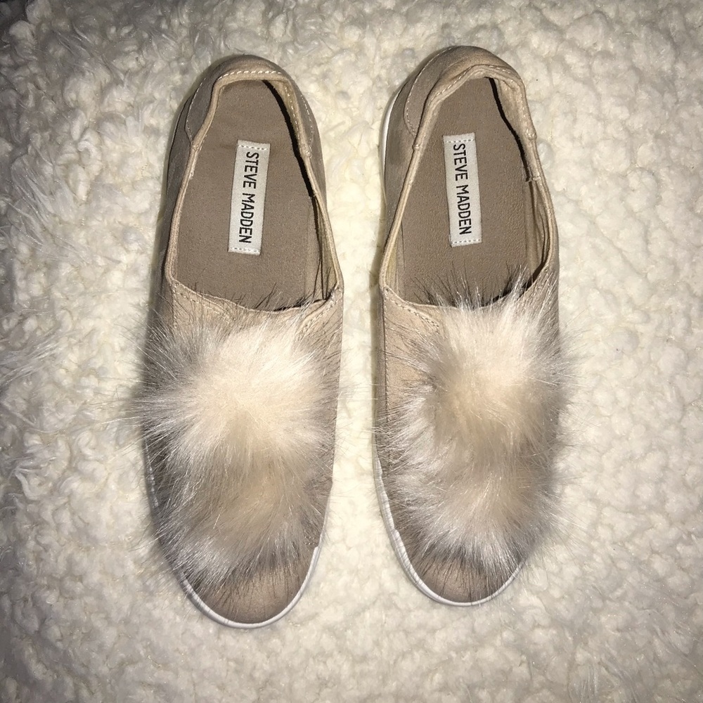 Steve Madden Fur Sneakers